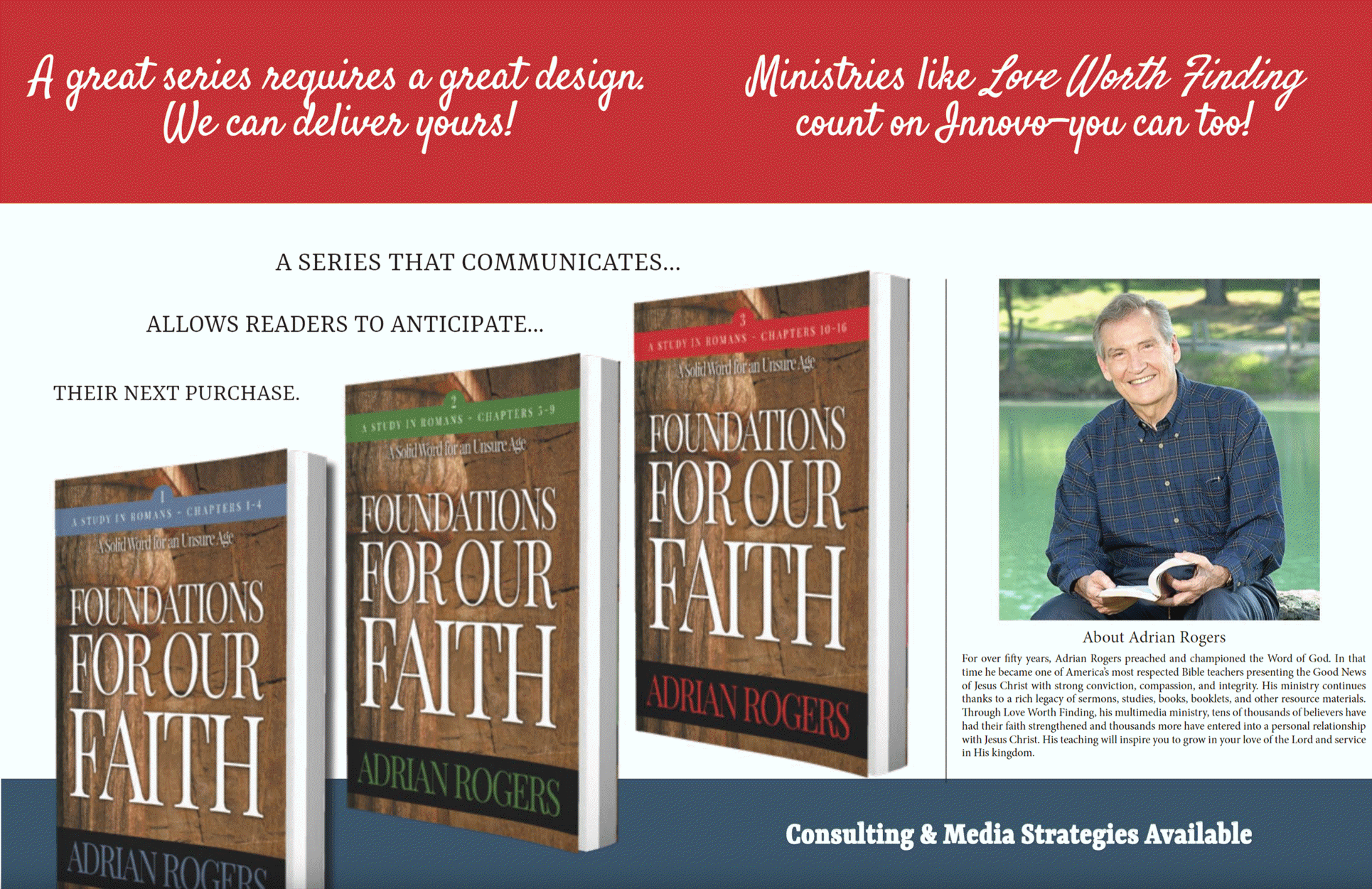 Innovo's Book Series Design and Publishing for Christian Authors, Artists, and Ministries