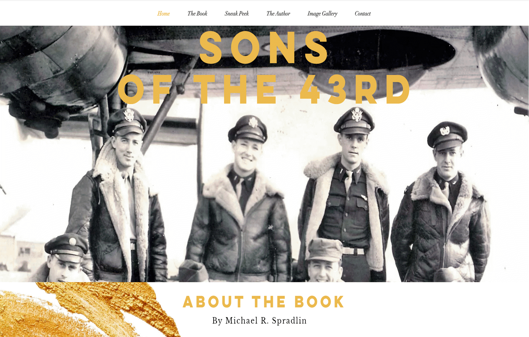 Innovo Publishing's website design services.-- Sons of the 43rd by Michael Spradlin - website created by Innovo Publishing LLC
