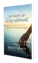 40 Days of Refreshment by Brad Whitt published by Innovo Publishing